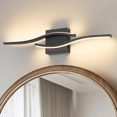 Joossnwell Vanity Light for Bathroom Lighting Fixtures Over Mirror Black Dimmable 5CCT Vanity Lighting Fixture Modern Bath Vanity Lights Bar 23 Inch Led Bathroom Sconces