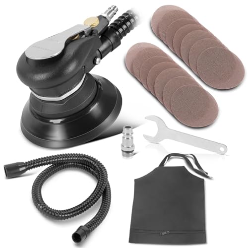 STAHLWERK Druckluft Exzenterschleifer DES-125 ST mit 14er Set...