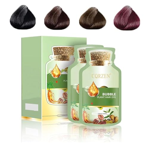 Ginaday HUANG YI Natural Plant Hair Dye,Plant Extract Non-Damage Bubble Plant Hair Dye. (Coffee color)