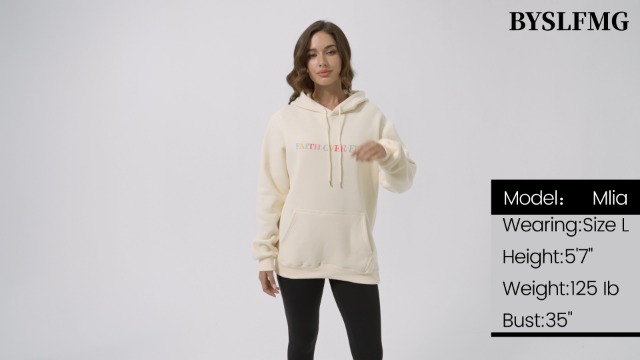 Amazon.com: BYSLFMG Faith Over Fear Hoodie Womens Christian