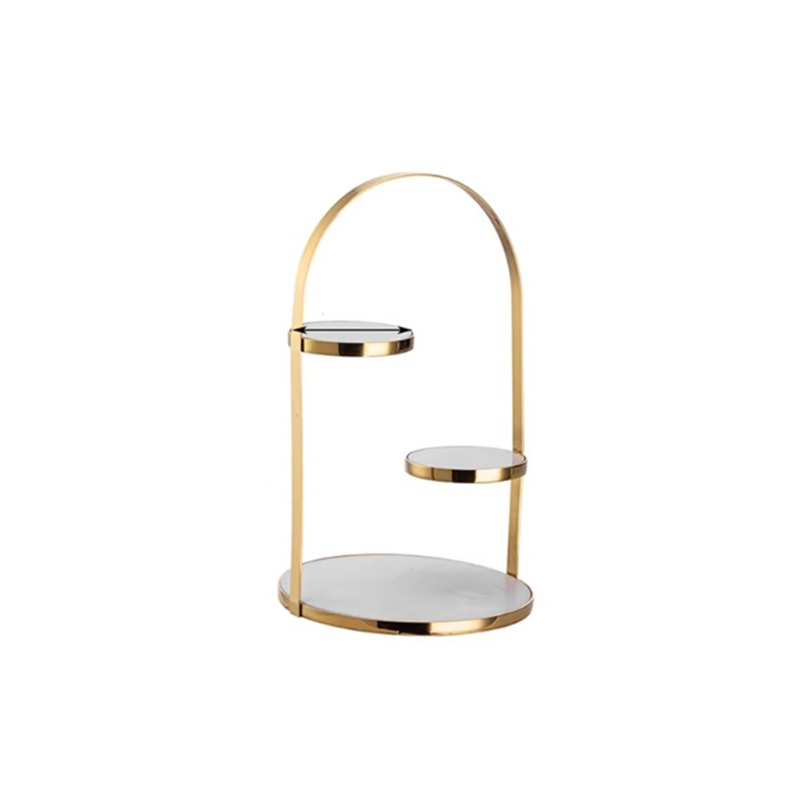 GEK208130 Dessert Table Round Multi-tier Cake Stands, Buffet Display, And Creative Dessert Cupcake Stand(Gold,Large)