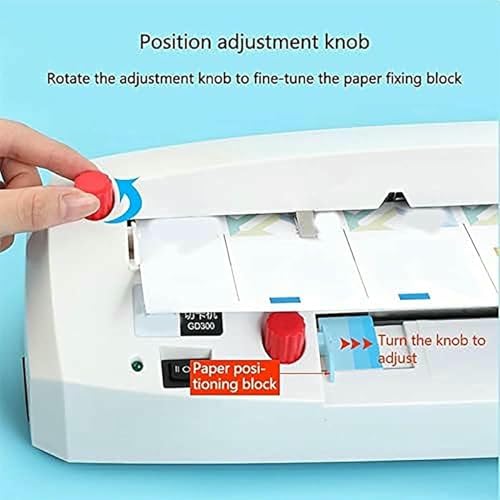Coupe-cartes de visite électrique réglable automatique pour papier de 300g - 4