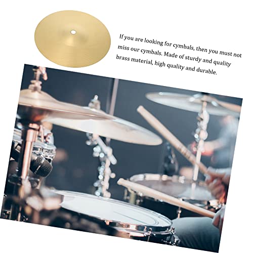 Milisten 2 Peças Peça Pratos De Bateria Címbalo Símbolos Para Bateria Prato De Bronze Tambor De Jazz