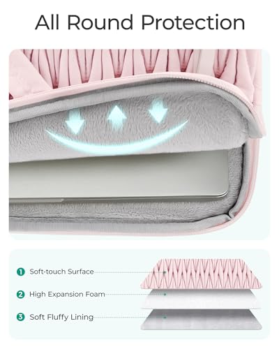 Image of BAGSMART 15.6-16 Inch Laptop Case, Padded Laptop Bag Sleeve for MacBook Pro