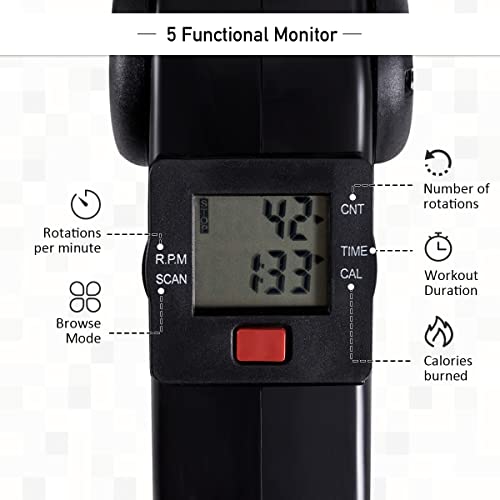 Gymax Under Desk Bike Pedal Exerciser, Folding Mini Foot/Arm/Leg Pedal Exerciser With Lcd Monitor & Adjustable Resistance, Fully Assembled Floor Pedal Exerciser #TOP3