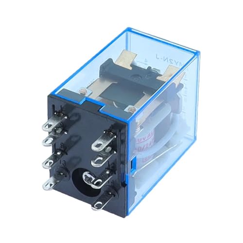 Relé electromagnético DPDT DC 220V para solucionar fallos de conmutación en cuadros eléctricos