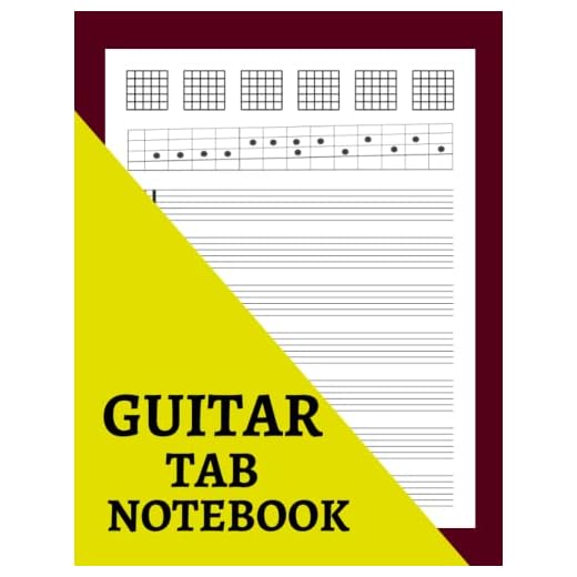 Guitar Tab Notebook: Blank Tablature and Chord Book for Guitar Lover, Big Size and Premium Notebook for Songwriters & Guitarist