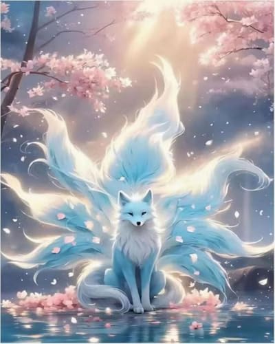 Anti-Stress Diamond Painting Renard Complet Toile Grand Format