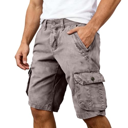 Short cargo stretch homme confortable avec poches pour l'été