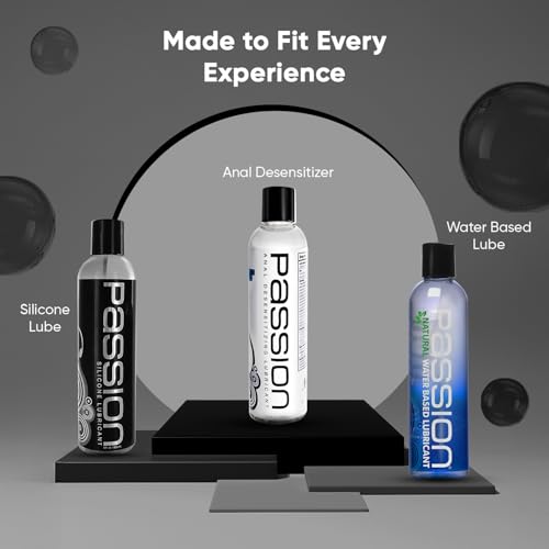 Passion Anal Desensitizing Lube, 8.25 Fl Oz - Maximum StrengthNatural Water-Based Lubricant for Comfortable Use, Long-Lasting Formula, Non-Staining & Easy to Clean - Image 7