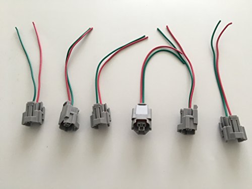 6-Denso High Impedance Female Fuel Injector Connector Electrical Plug Pigtail