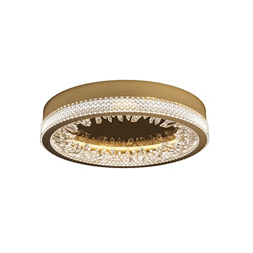 Plafonnier de luxe LED rond pour éclairage moderne de salon et lumière de salle à manger