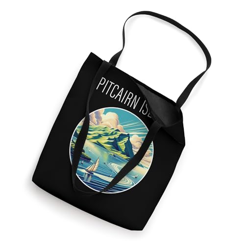 Bolso tipo tote con diseño Art Deco de los paisajes de las Islas Pitcairn miniatura 2