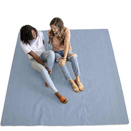 Image of SONDER Leather Multipurpose Mat - Kids Modern Picnic Mat - Waterproof and Sand Proof Beach Blanket - Indoor Outdoor Play Mats - With Carrying Strap for EasyTravel