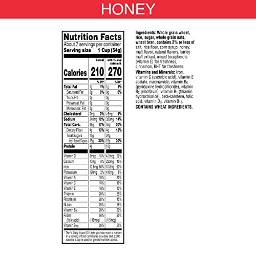 Kellogg's Special K Cold Breakfast Cereal, Oat Crunch Honey, Fiber Cereal 13.5Oz Box (1 Box) #TOP1
