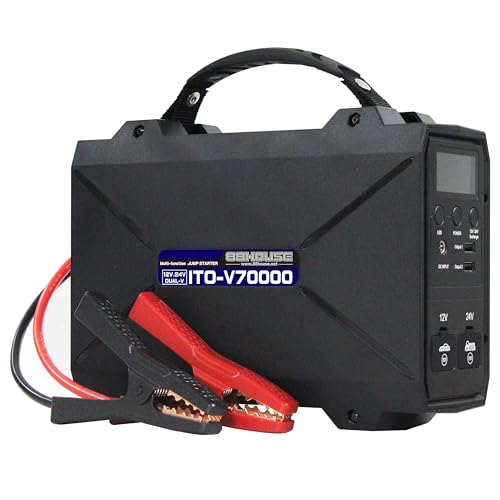 え*つ様 88HOUSE ジャンプスターター 12V 24V 大容量 Amazon | 88HOUSE ジャンプスターター 12V 24V 100回連続使用可 修理