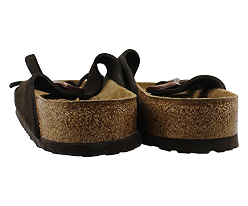 Image of Birkenstock Arizona Suede Unisex Shoes Size 11, Color: Mocha-Brown