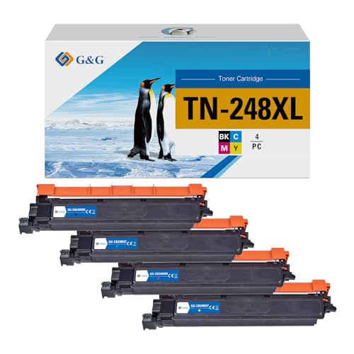 Toner compatible TN248 XL pour Brother MFC-L3760CDW de bureau