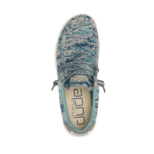 Image of HEYDUDE Men's Wally Sox Polar Camo Size 13 | Men's Shoes | Men's Lace Up Loafers | Comfortable & Light-Weight