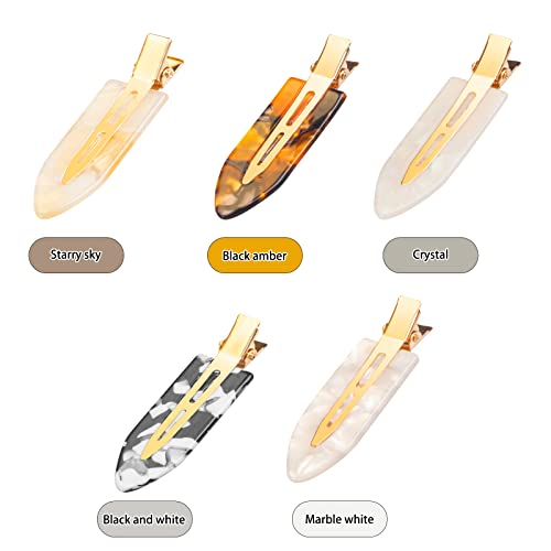 10 Pcs No Bend Hair Clips For Women Styling Sectioning, Gingbiss 2.7" No Crease Bangs Hair Clips, Curl Pin Clips With Storage Box For Hairstyle Bangs Waves Makeup Application, 10 Colors #TOP3