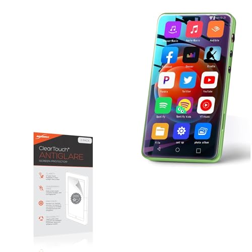 BoxWave Screen Protector Compatible with MYMAHDI MP3 Player (4 in) - ClearTouch Anti-Glare (2-Pack), Anti-Fingerprint Matte Film Skin