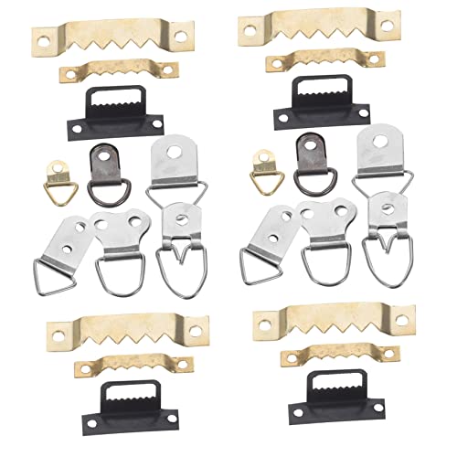 Image of Tofficu 180pcs Picture Frame Hanger Hooks and for Photo Frames Includes Types of Hardware Accessories for Easy Hanging and Decoration