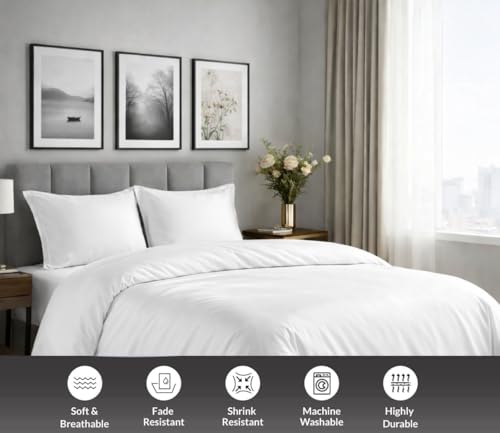 Indus Textiles Luxury Single Duvet Cover Set - 100% Egyptian Cotton, 800 Thread Count Hotel Quality Bedding with Pillowcase for Ultimate Softness - Image 6