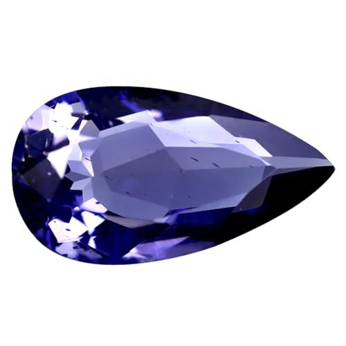 Iolite en vrac naturelle violet bleuté 14x6 mm gemme de Ceylan non chauffée