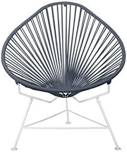 01-02-06 Next Page Designs Acapulco Chair, Grey Weave on White Frame