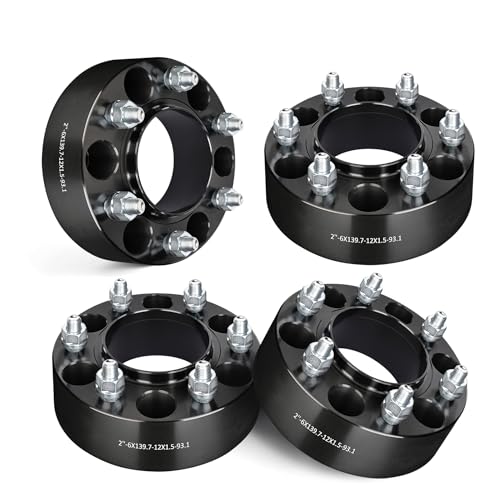 Image of EVIL ENERGY 6x5.5 Wheel Spacers 2 inch, 93.1 mm Bore Hubcentric M12x1.5 Studs