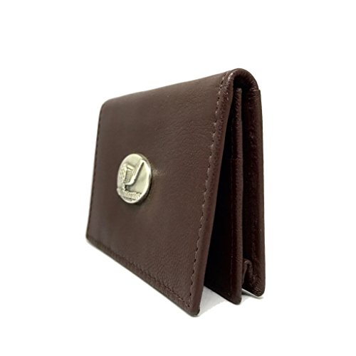 Genuine Brown Leather Bifold Wallet (Racing Flags)3
