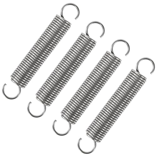 GUNGY Resortes de Extensión 70mm Muelles de Tensión con Gancho Muelle de Acero Inoxidable Diámetro Exterior 12mm Diámetro Alambre 1,4 mm Fuerza Resorte 4,87KG 4 Piezas