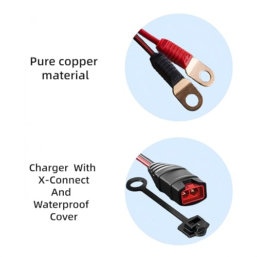 Image of 4-Pack GC008 X-Connect M10 3 /8-Inch Eyelet Cable Fit for NOCO Chargers