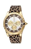 Lederarmband Just Cavalli Damen-Armbanduhr Just Time Analog Quarz JC1L130L0025