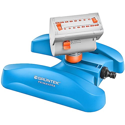 Grüntek Mini - Lawn Sprinkler With 16 Nozzles Up To 378 M2 / 4069 Ft2 Irrigation Area With Turbo Engine #TOP4