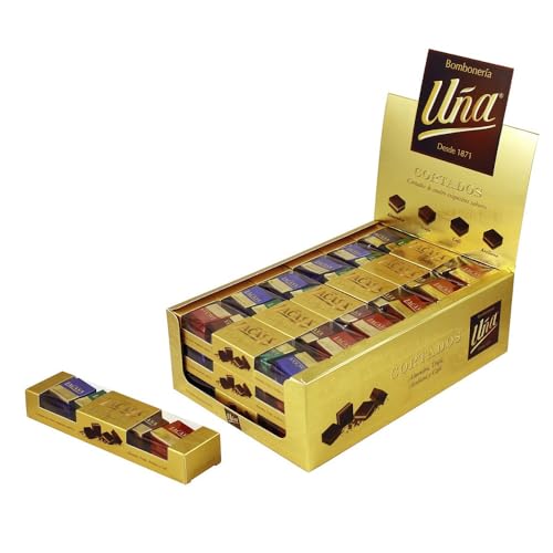 Ichuches- Bombones Cortados Uña Ichuches – Pack 18 × 48 g (864 g) – Sabores Almendra, Trufa, Café y Avellana – Surtido de Chocolates Premium para Regalar o Compartir