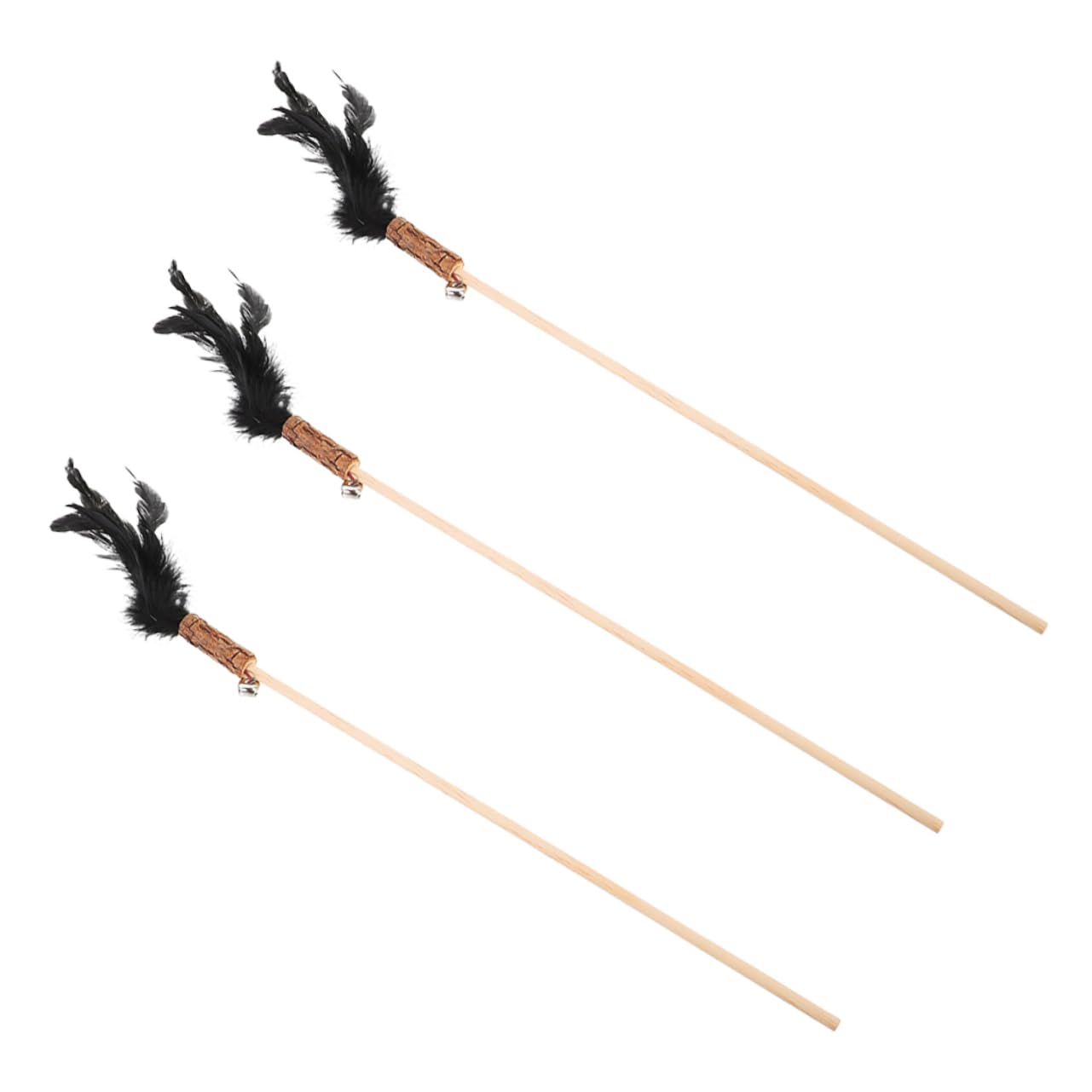 Toddmomy 15pièces Canne à Interactive pour Chats avec Plumes Jouet Amusant pour Chatons Et Chats Intérieur