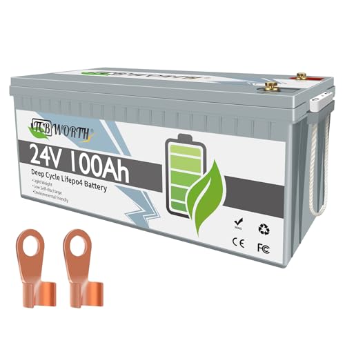 LiFePO4 Lithium Battery 24V 100Ah Lithium Iron Phosphate Batterie...