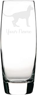Personalised Sphynx Cat Engraved Hi-Ball Glass, Cat Gift, Cat Glass, Gift for Women, Gift for Men