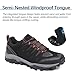 TRAILBLITZ Men's Hiking Shoes Outdoor Casual Sneakers Non Slip Comfortable Breathable Walking Work Trekking Climbing Camping Travel Trail Running Grip Durable Classic Fashion(8.5 Men, Black)