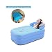 EoSaga Inflatable Bath Tub PVC Portable Tub SPA Environmental Portable Tubs for Adults Portable Soaking Tub Bathtub Bathroom SPA For an Adult With Air Pump Blue