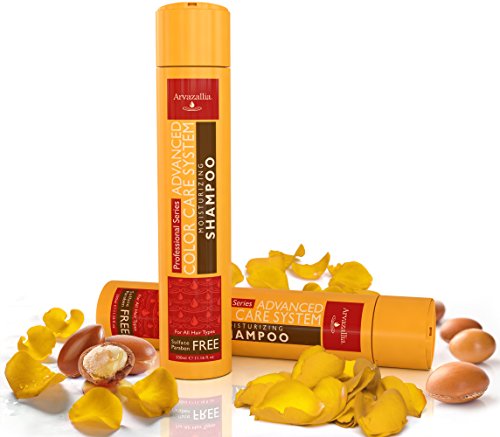 Arvazallia Sulfate Free Shampoo for Color Treated Hair with Argan Oil and Macadamia Oil Advanced Color Care Moisturizing Shampoo