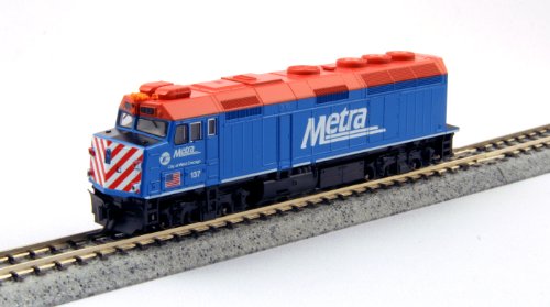 Circuit train N KATO F40PH Metra maquette ferroviaire City of West Chicago