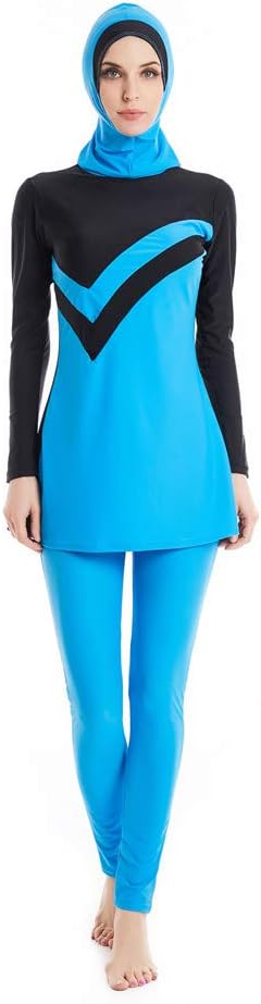 Modest Swimwear for Women Long Sleeve Swimsuit Burkini Modesty Swimming Costume Rash Guard Surfing Suit Beachwear