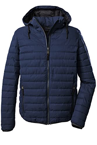 Veste Fonctionnelle Matelassée Style Duvet avec Capuche Amovible Pratique pour Homme