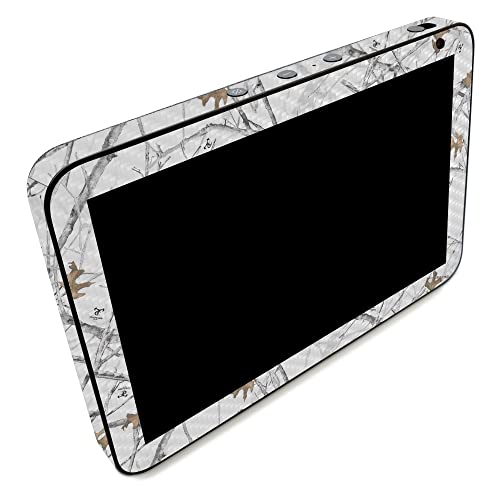 Image of MightySkins Carbon Fiber Skin Compatible with Amazon Echo Show 8 (Gen 2) - Conceal Snow | Protective, Durable Textured Carbon Fiber Finish | Easy to Apply | Made in The USA
