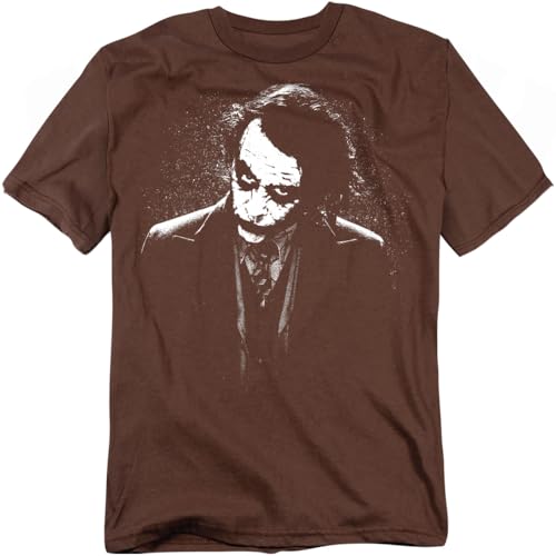 Popfunk The Dark Knight Heath Ledger Dark Joker T Shirts (XX-Large) Coffee