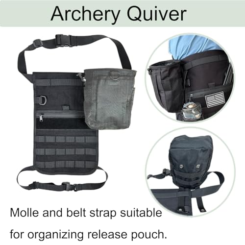 Otomitake Field Quiver 1000D Archery Hip Quiver with Ambidextrous Design and Waterproof Pocket, Ideal for Recurve and Compound Bow (Field Quiver) by Otomitake - Image 4