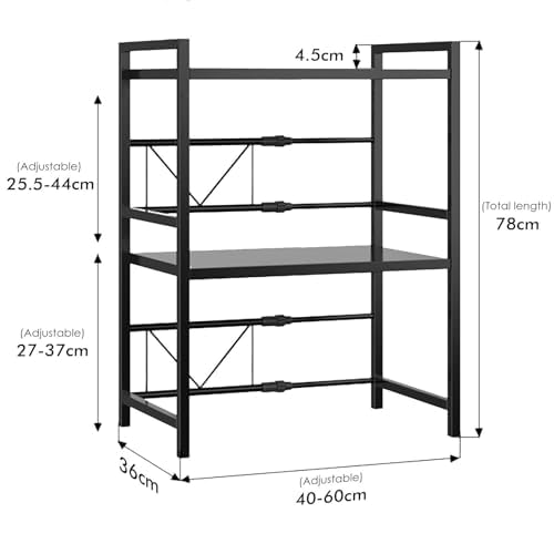 Rangement micro-onde réglable pour optimiser les petites cuisines - 2