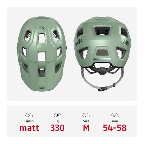 Casque VTT ABUS MoDrop vert idéal pour explorer les sentiers de forêt